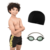 Imagen de Combo Short Natación Niños Protección UV + Gorro Tela + Antiparras Safit 510