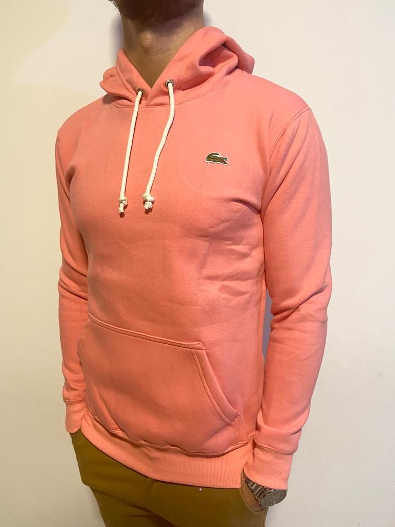 Hoodie algodon LACOSTE salmon Comprar en Outfit Cba