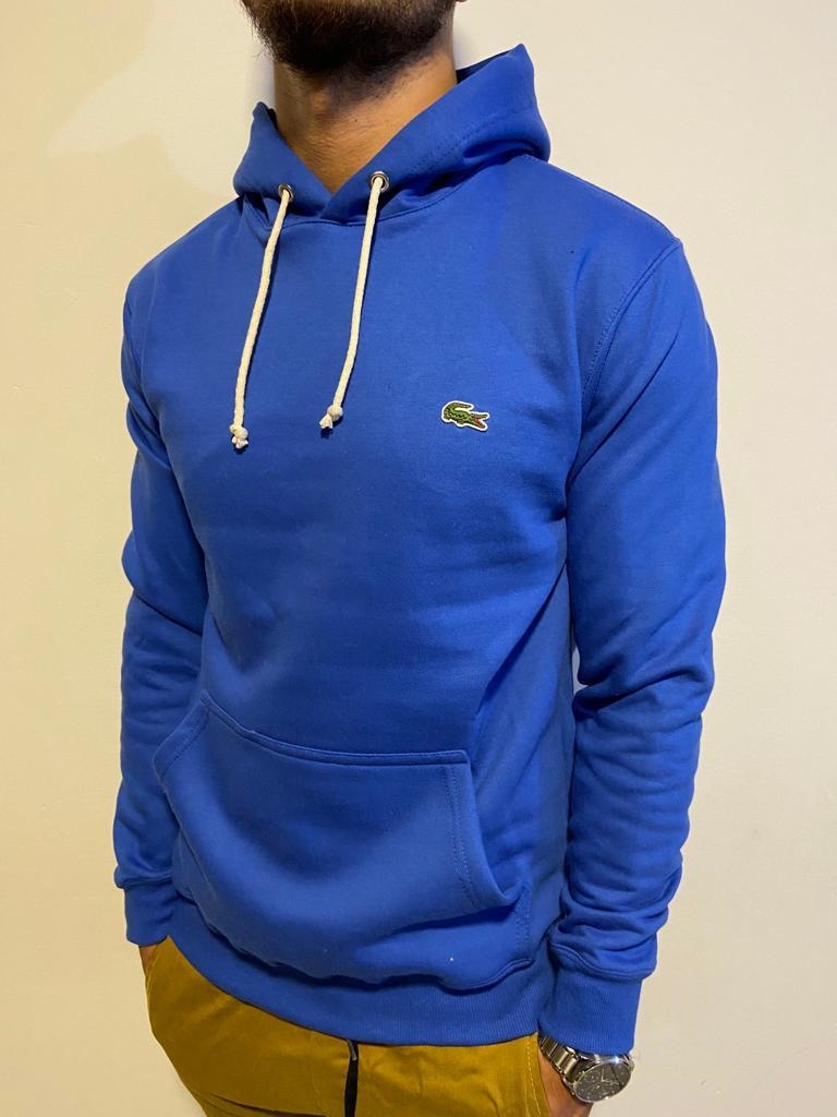 Royal blue lacoste best sale hoodie
