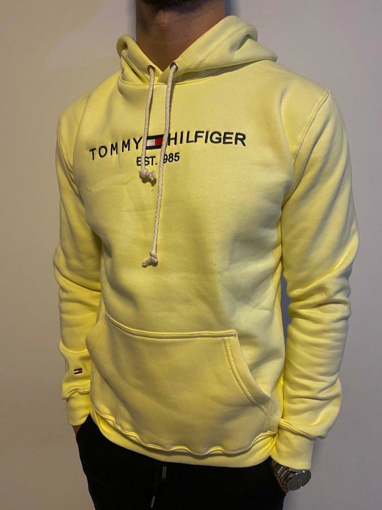 Hoodie friza c logo bordado TOMMY HILFIGER amarillo