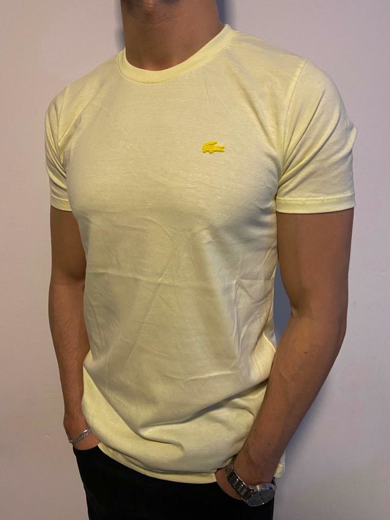 Remera lacoste amarilla sales