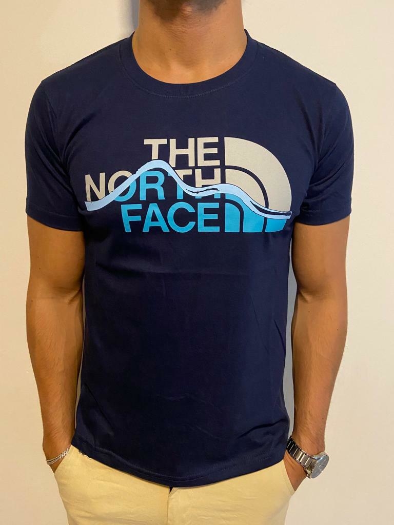 Remera estampada THE NORTH FACE navy blue Outfit Cba