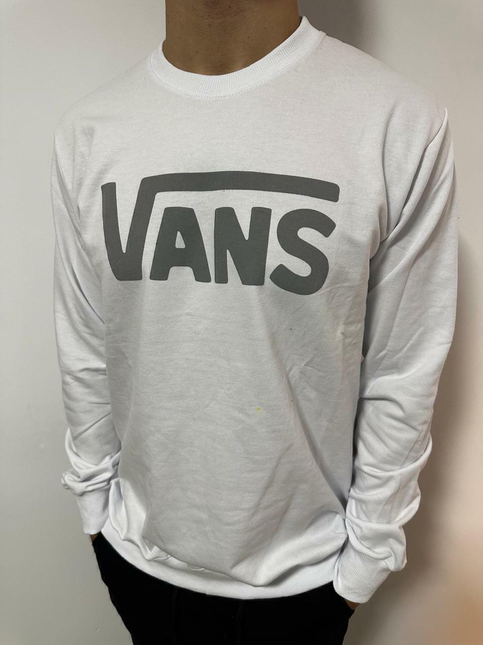 Buzo vans blanco deals
