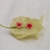 Brinco mini flor de Ameixa vermelha (folheado) - loja online