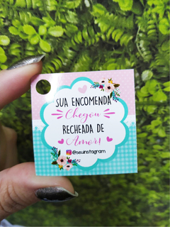 1.000 TAGS 4X4CM - Sua compra chegou! - DF Artes Gráficas