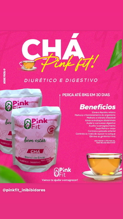 cha emagrecedor Pinkfit diuretico e digestivo - loja online