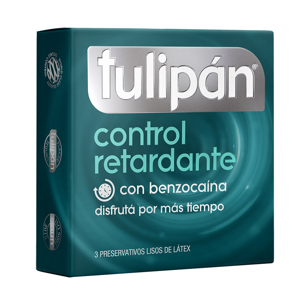 Preservativo Tulipán Control Retardante x 3 un.