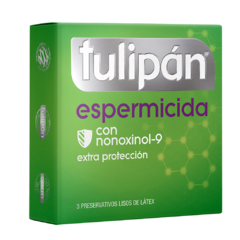 Preservativo Tulipán Espermicida x 3 un. - comprar online