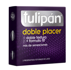 Preservativo Tulipán Doble Placer x 3 un. - comprar online