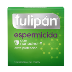 Preservativo Tulipán Espermicida x 3 un.