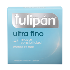 Preservativo Tulipán Ultra Fino x 3 un.