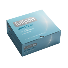 Preservativo Tulipán Ultra Fino x 12 cajas x 3 un.