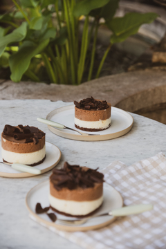 mini torta mousse de chocolate