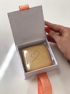 Caixa + 2 biscoitos - personalizado - loja online