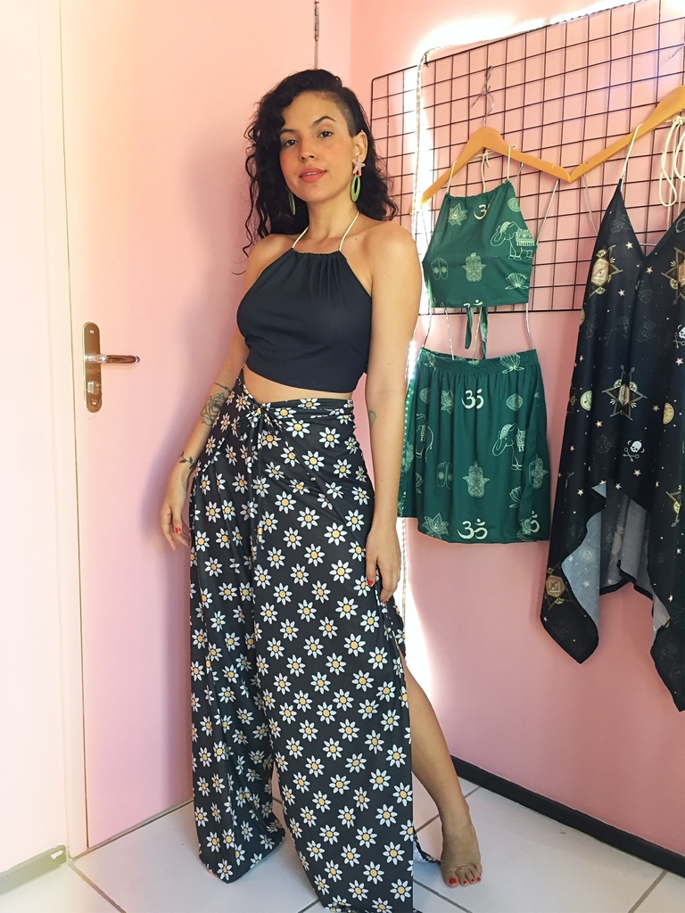 Calça envelope cheap com cropped
