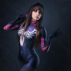 Fantasia Gwen Stacy Venom Cosplay Aranha Feminino Luxo Traje Profissional - comprar online