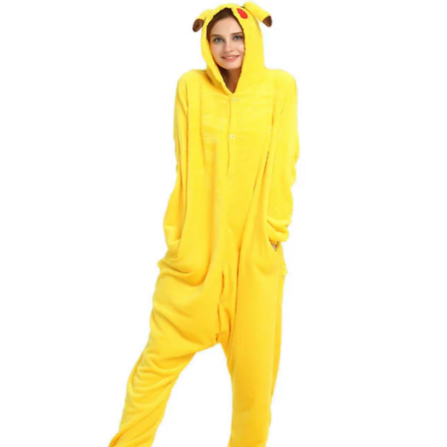 Pijamas Kigurumi Pikachu Adulto Envio Imediato P/M/G/GG