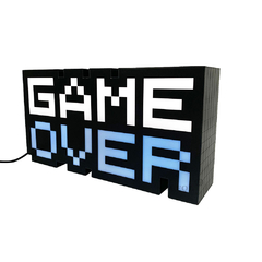 Luminária de Mesa Game Over 8-bits c/ LED Reage aos Sons na internet