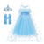 Fantasia Vestido Elsa Cosplay Traje Luxo Infantil (vários modelos) - comprar online