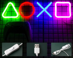 Luminária PS Gamer Led Neon - comprar online