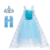 Fantasia Vestido Elsa Cosplay Traje Luxo Infantil (vários modelos) - comprar online
