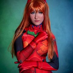 Fantasia Feminina Asuka Langley Anime Adulto Cosplay Traje