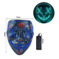 Máscara The Purge Uma Noite de Crime com LED - loja online