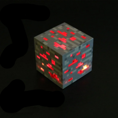 Luminária Cubo Pixel Recarregável Minecraft (Várias Cores)