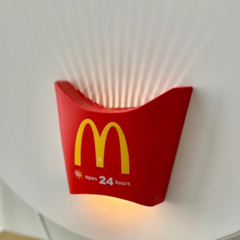 Luminária Mc Fritas Mc Donalds LED - comprar online