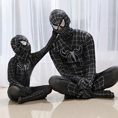 Fantasia Homem-Aranha Black Tobey Cosplay (Adulto / Infantil)