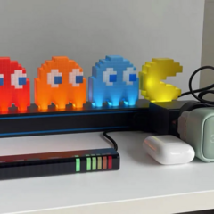 Luminária 3D Led Pac Man