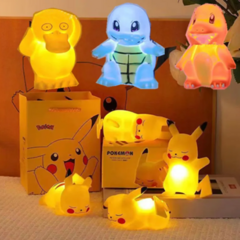 Luminária Pikachu Pokémon Lâmpada Noturna Presenteavel (vários modelos)