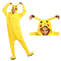 Pijama Pikachu Kigurumi Adulto / Infantil na internet