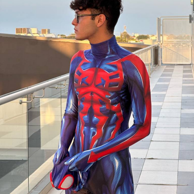 Fantasia Homem-Aranha Spider Man 2099 Cosplay Traje Luxo (Adulto/Infantil)