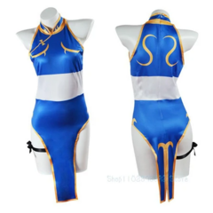 Fantasia Chun Li Game Luta Cosplay