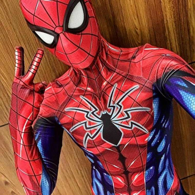 Fantasia Homem-Aranha Traje Spider Armor Mk 4 Cosplay (Adulto