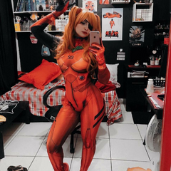 Fantasia Feminina Asuka Langley Anime Adulto Cosplay Traje - Quarto Geek Store - Loja de Presentes Criativos, Nerd, Geek e Cultura Pop