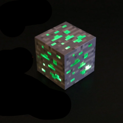 Luminária Cubo Pixel Recarregável Minecraft (Várias Cores) - Quarto Geek Store - Loja de Presentes Criativos, Nerd, Geek e Cultura Pop