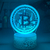 Luminária Bitcoin Led Acrílica 7 Cores - Quarto Geek Store - Loja de Presentes Criativos, Nerd, Geek e Cultura Pop
