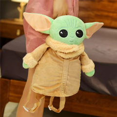 Mochila de pelúcia Baby Yoda Grogu na internet