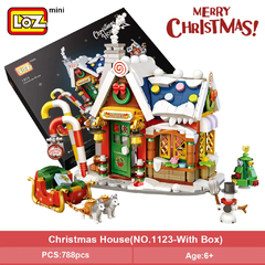 Blocos de Montar Mini Casa de Natal 788 peças LOZ - comprar online