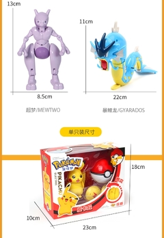 Action Figure + Pokebola - Pokémon Articulável - loja online