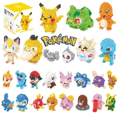 Blocos de Montar Pokémon 1ª Geração (Vários Modelos)