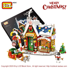 Blocos de Montar Mini Casa de Natal 788 peças LOZ - comprar online