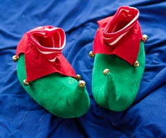 Pantufas Pé de Elfo de Natal Adulto e Infantil - comprar online