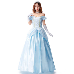 Fantasia Cinderela Traje Completo Adulto Cosplay - comprar online