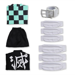 Cosplay Tanjiro Completo Kimetsu no Yaiba Profissional Traje Luxo na internet