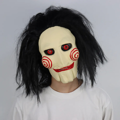 Máscara Jigsaw Realista Cosplay Adulto na internet