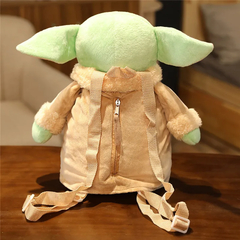 Mochila de pelúcia Baby Yoda Grogu na internet