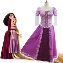 Vestido Princesa Rapunzel Filme Cosplay Adulto na internet